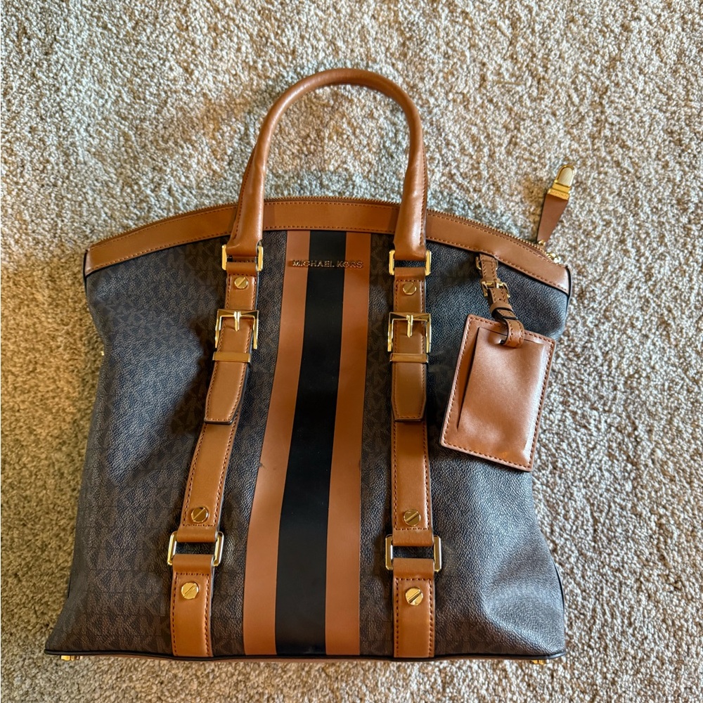 Michael Kors Brown and Black travel Bag